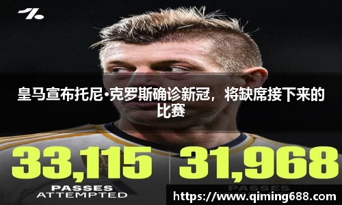 皇马宣布托尼·克罗斯确诊新冠，将缺席接下来的比赛